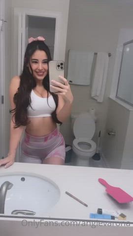 big tits cute long hair gif