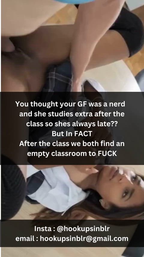 caption cheat cheating chudai college cuckold girlfriend indian schoolgirl gif