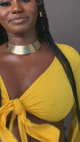 African Big Tits Cute Ebony gif