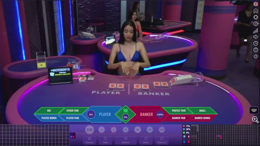 Sexy Live Bikini Dealers | Online Baccarat