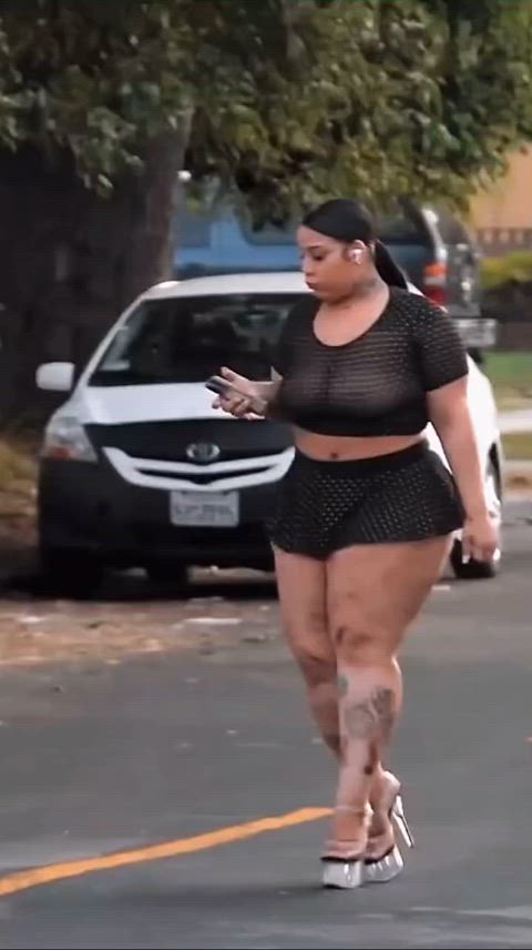 bbw big tits boobs escort prostitute public see through clothing tits gif