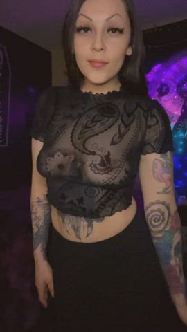 censored goth tattoo titty drop gif