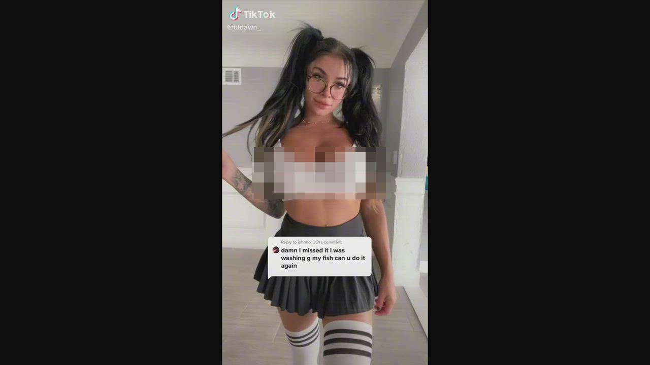 Censored Teen TikTok gif