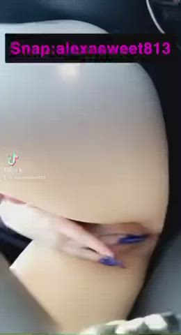 When TikTok finds out I am in a car lol