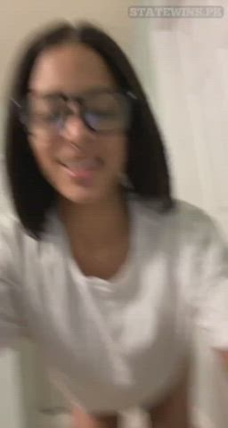 ass ass spread asshole ebony fetish glasses kinky taboo toilet gif