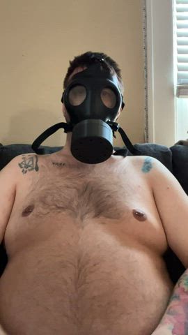 gay mask smoking gif