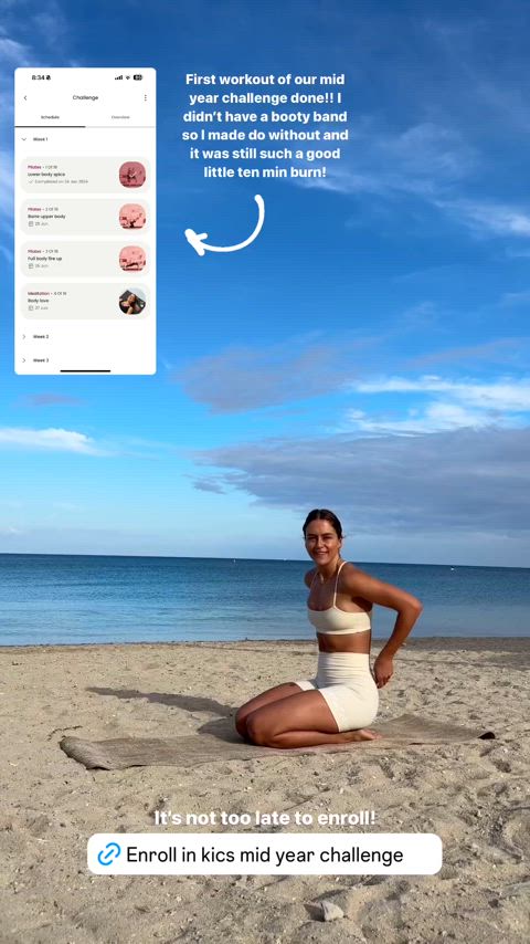 Another beach workout