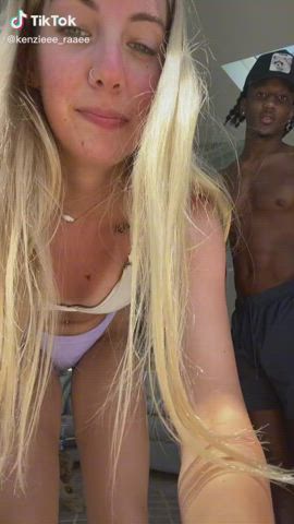 African American Ass BBC Bikini Blonde Interracial Pawg SFW TikTok gif