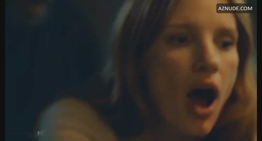 anal ass couch sex doggystyle jessica chastain milf moaning redhead softcore gif