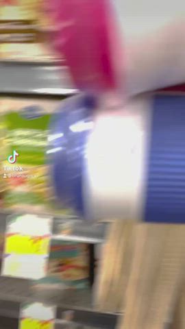 Bouncing Tits Flashing Grocery Store Public TikTok Porn GIF by brunsugarxxx