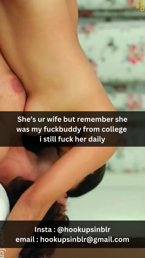 caption cheating college cuckold desi girlfriend hotwife indian milf wife gif