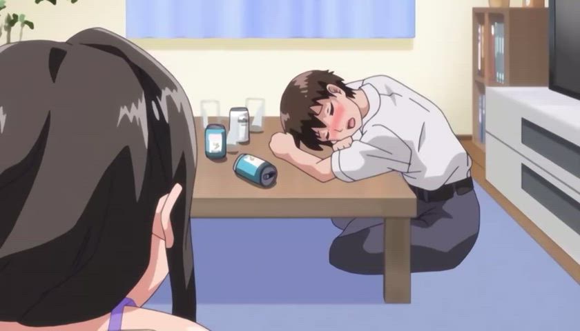 anime brunette cheating creampie doggystyle forced hardcore hentai hotwife wife gif