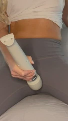 Babe Leggings Masturbating Solo Squirt Squirting Teen Yoga Pants gif