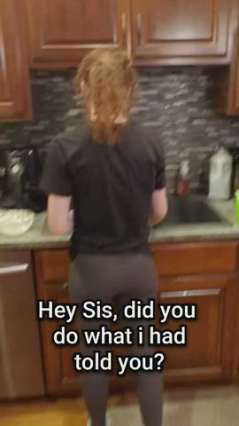 Sister proves she's her step brother's slut