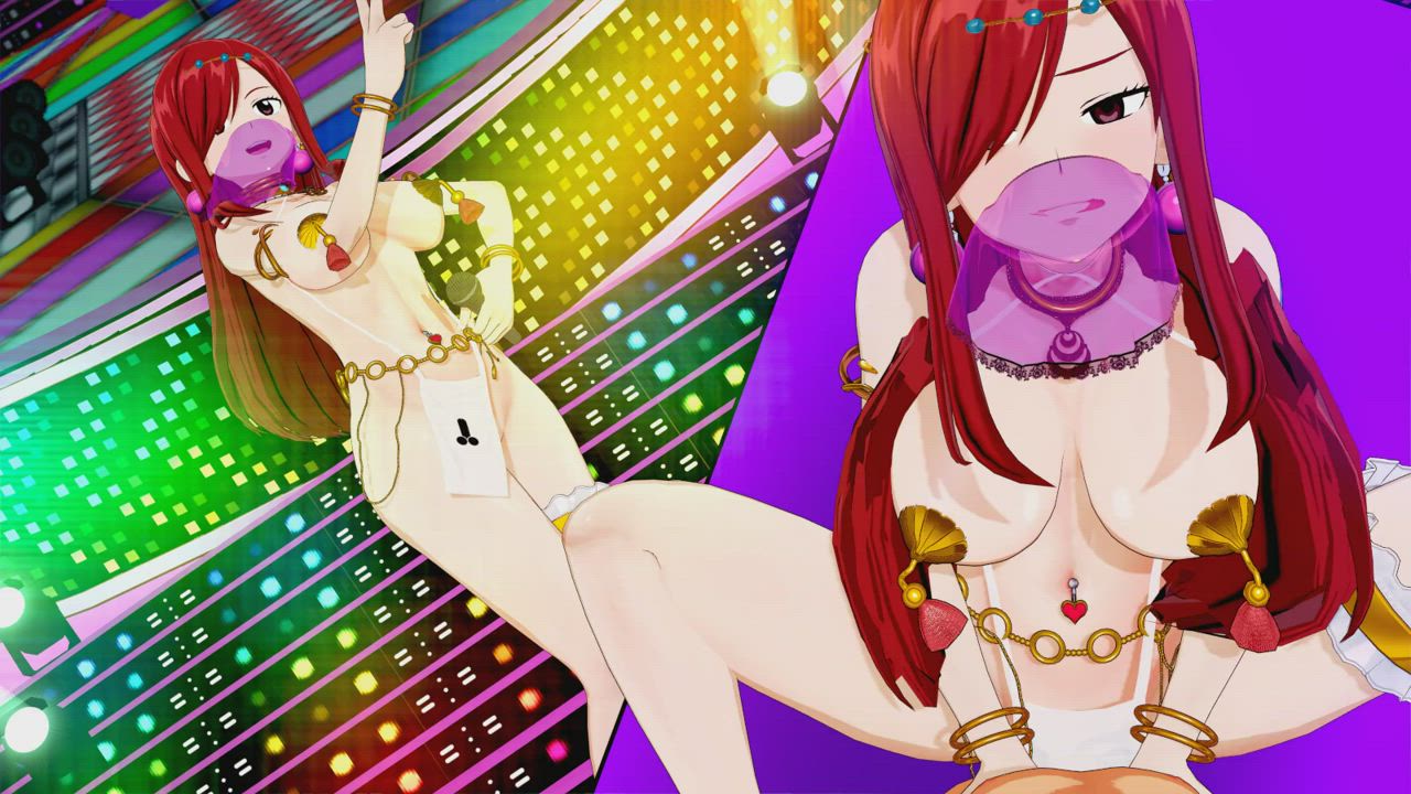 3D Anime Dancing Hentai Redhead Slave gif