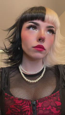 Female Goth TikTok gif