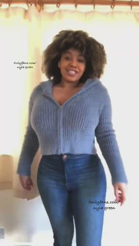 Cute Ebony Thick gif