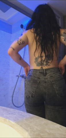ass booty strip tattoo gif