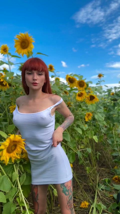 I had a great time in this sunflower field