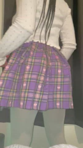 Big Ass Butt Plug Ebony Schoolgirl Tease Porn GIF by braindeadbunni