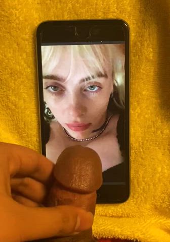 big tits billie eilish blonde gif