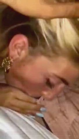 Blonde Blowjob Sucking gif