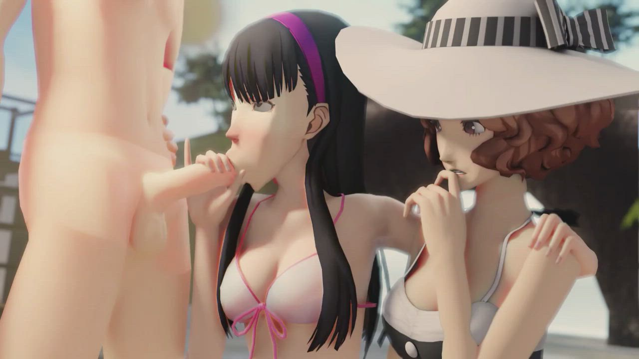 Priestess teaching Yukiko Amagi and Haru Okumura (amateurthrowaway) [persona]