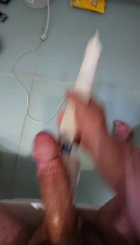 big dick cock homemade jerk off masturbating gif