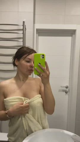 mirror tits wild milf petite gif