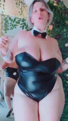 BBW Big Ass Big Tits Curvy Huge Tits Jiggling Shaking Thick gif