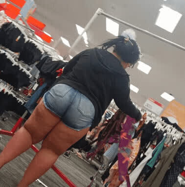 bbw big ass public tanned thick gif