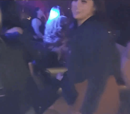 booty club cuckold hotwife interracial nightclub twerking upskirt watching gif
