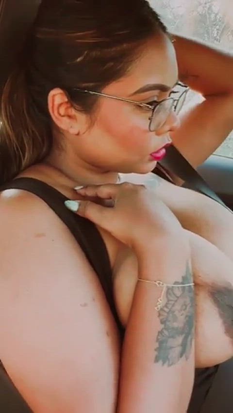 bengali big nipples big tits car desi hindi indian pakistani tits voyeur gif