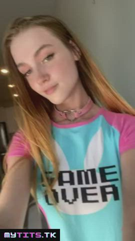 amateur ass blonde pussy selfie teen gif