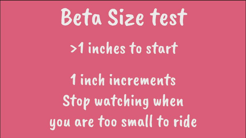 Beta size test JOI, will you be allowed to cum?
