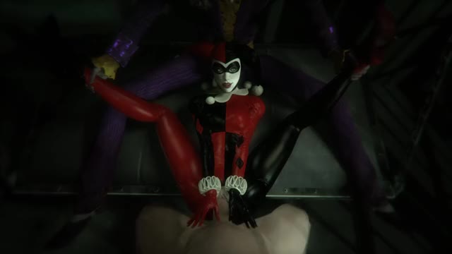 harley quinn vaginal on bed white dick