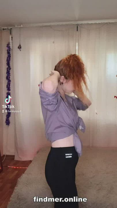 Big Tits Canadian German Redhead Teen TikTok Tits USA gif