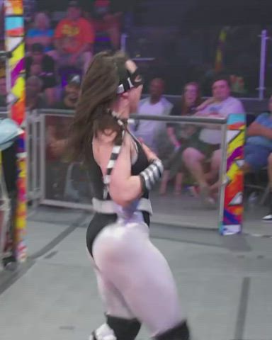 jiggling pawg spandex thick wrestling gif