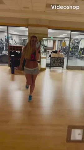 ass blonde britney spears celebrity dancing legs natural tits gif