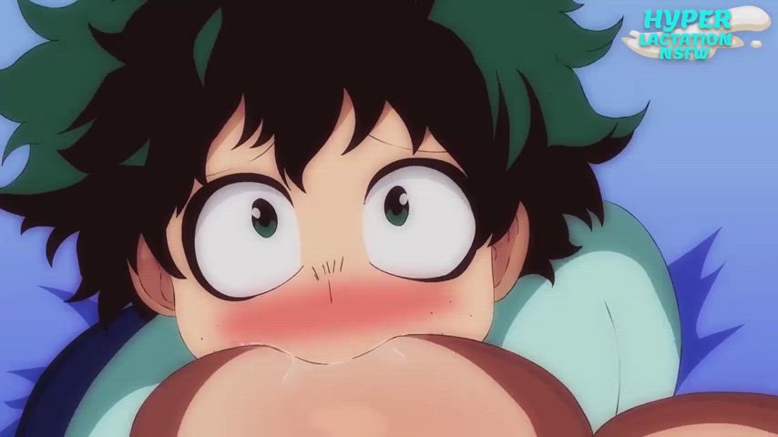 Bakugo facefucks Midoriya (HyperLactationNSFW)