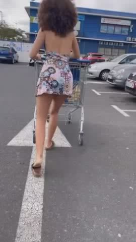 amateur bending over flashing homemade hotwife outdoor public upskirt gif