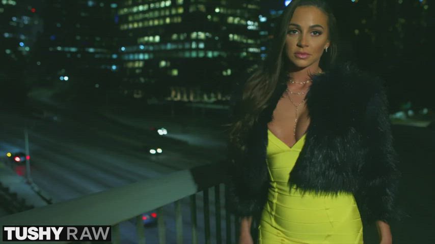 Abigail Mac Brunette Dress gif