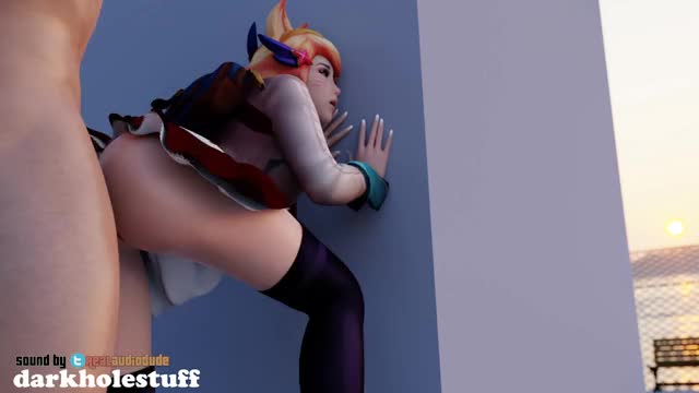 Star Guardian Ahri from behind - League Of Legends - DarkHoleStuff & audiodude