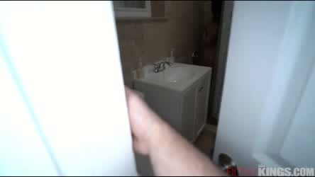 Bathroom Blowjob Creampie Family POV Step-Brother Step-Sister gif