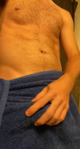 cock male masturbation solo towel gif