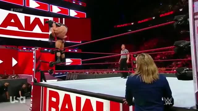 Drew McIntyre - Second Rope Celtic Cross on Seth Rollins