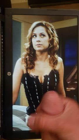 Jenna Fischer got a thick load out of me