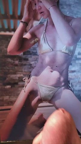 Olga Buzova - Golden bikini cum Tribute Porn GIF by yaichkict