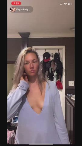 accidental nipple nipple piercing nipslip tiktok tits gif