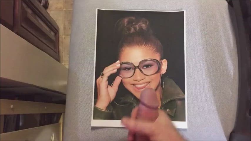 Cumshot Skinny Tribute Zendaya gif